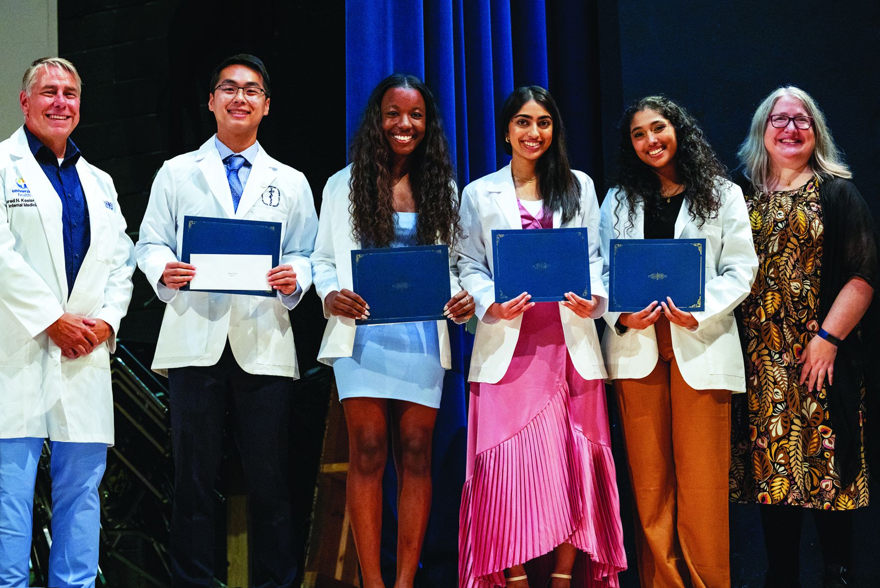 Students receiving the award