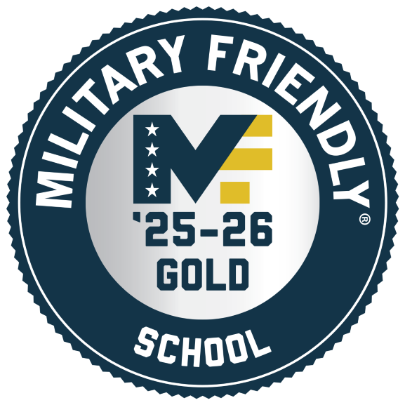 Badge for Military Friendly school '25-'26